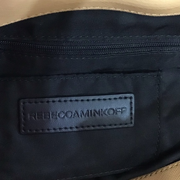 Rebecca Minkoff Monroe Leather Tote Color Biscuit - Picture 16 of 16